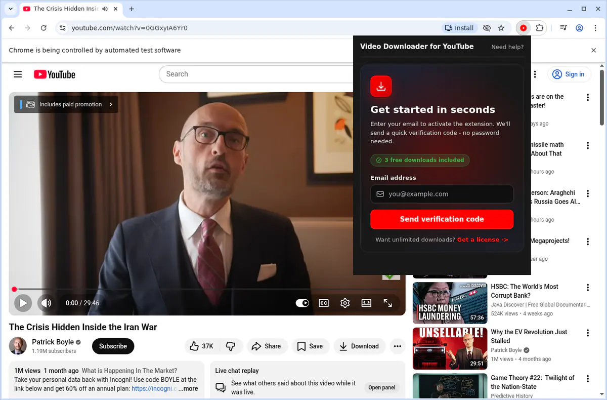 yt-dlp command generation view for advanced users